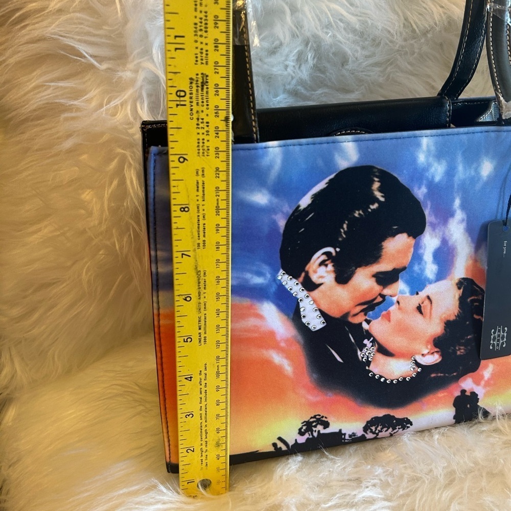 Gone With The Wind Collectible handbag Print Women's Med Size Shoulder Bag NWT S - Picture 5 of 8